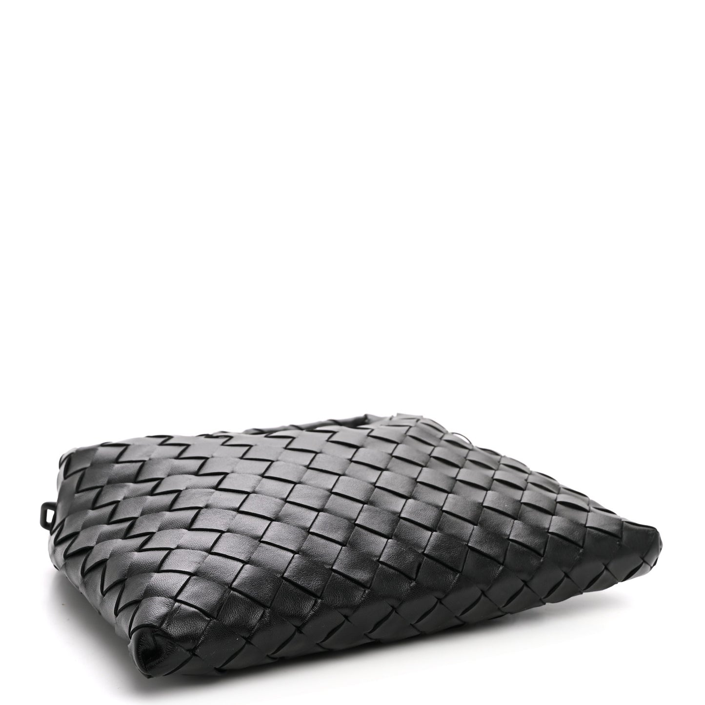 Calfskin Intrecciato Mini Hop Black
