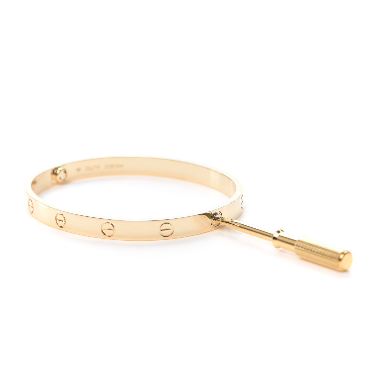 Cartier 18K Yellow Gold LOVE Bracelet 19 4 of 8