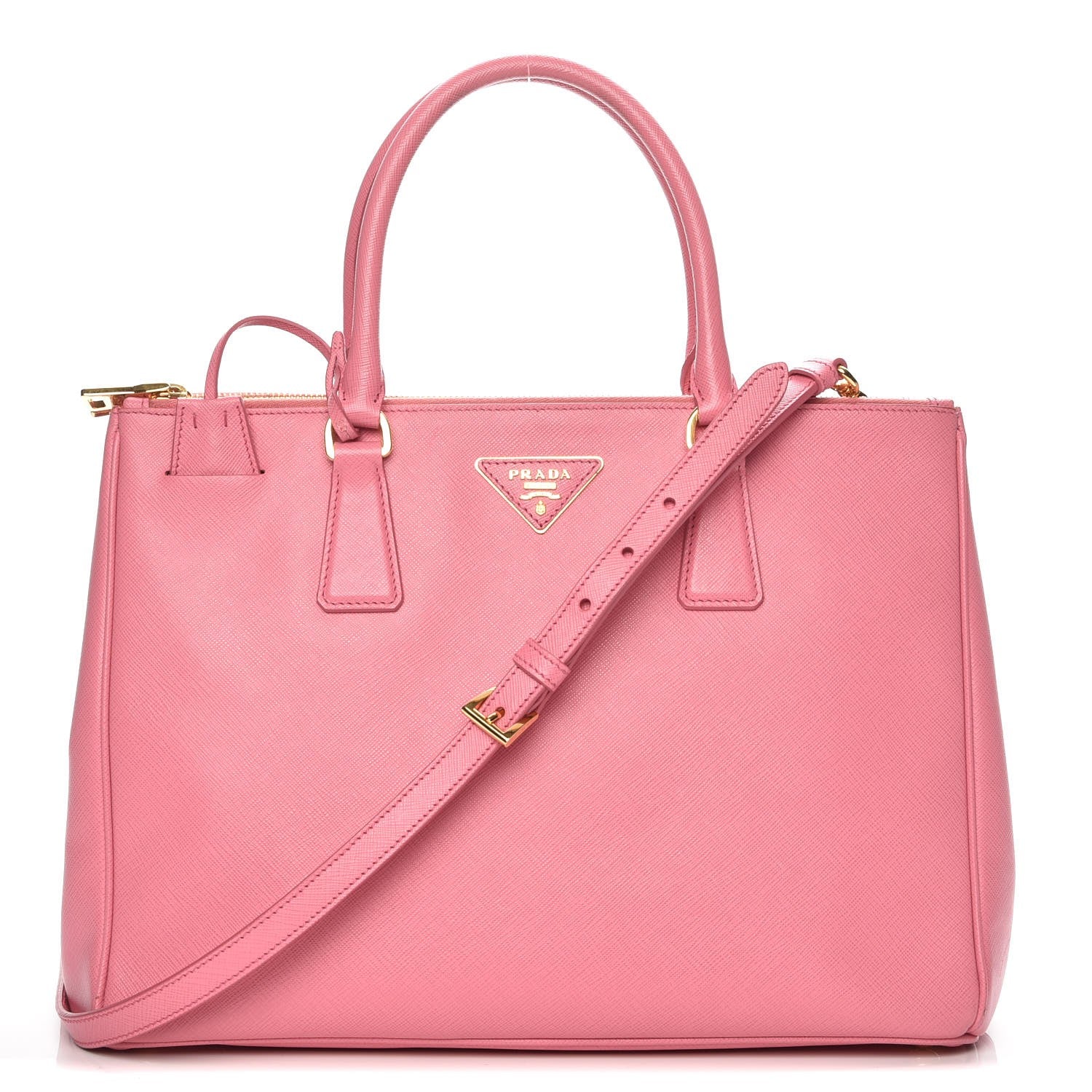 Prada Saffiano Medium Galleria Double Zip Tote Geranio 1 of 9