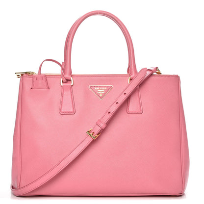 Prada Saffiano Medium Galleria Double Zip Tote Geranio 1 of 9