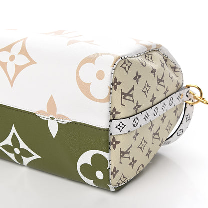 Louis Vuitton Monogram Giant Speedy Bandouliere 30 Kaki Beige 7 of 8