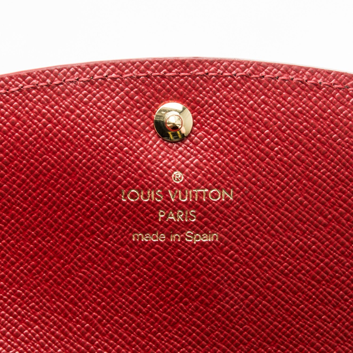 Louis Vuitton Damier Ebene Caissa Wallet Cherry 6 of 7