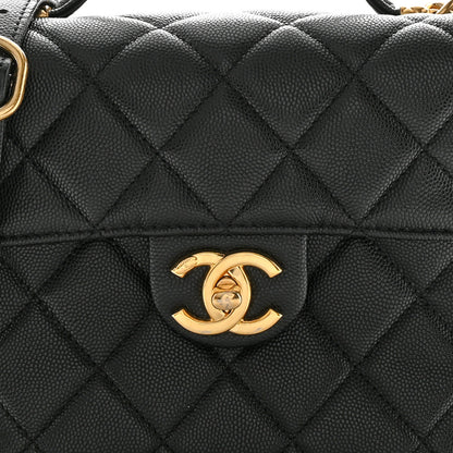 Chanel Caviar Quilted Handy Box Vanity Case Black 8 of 11