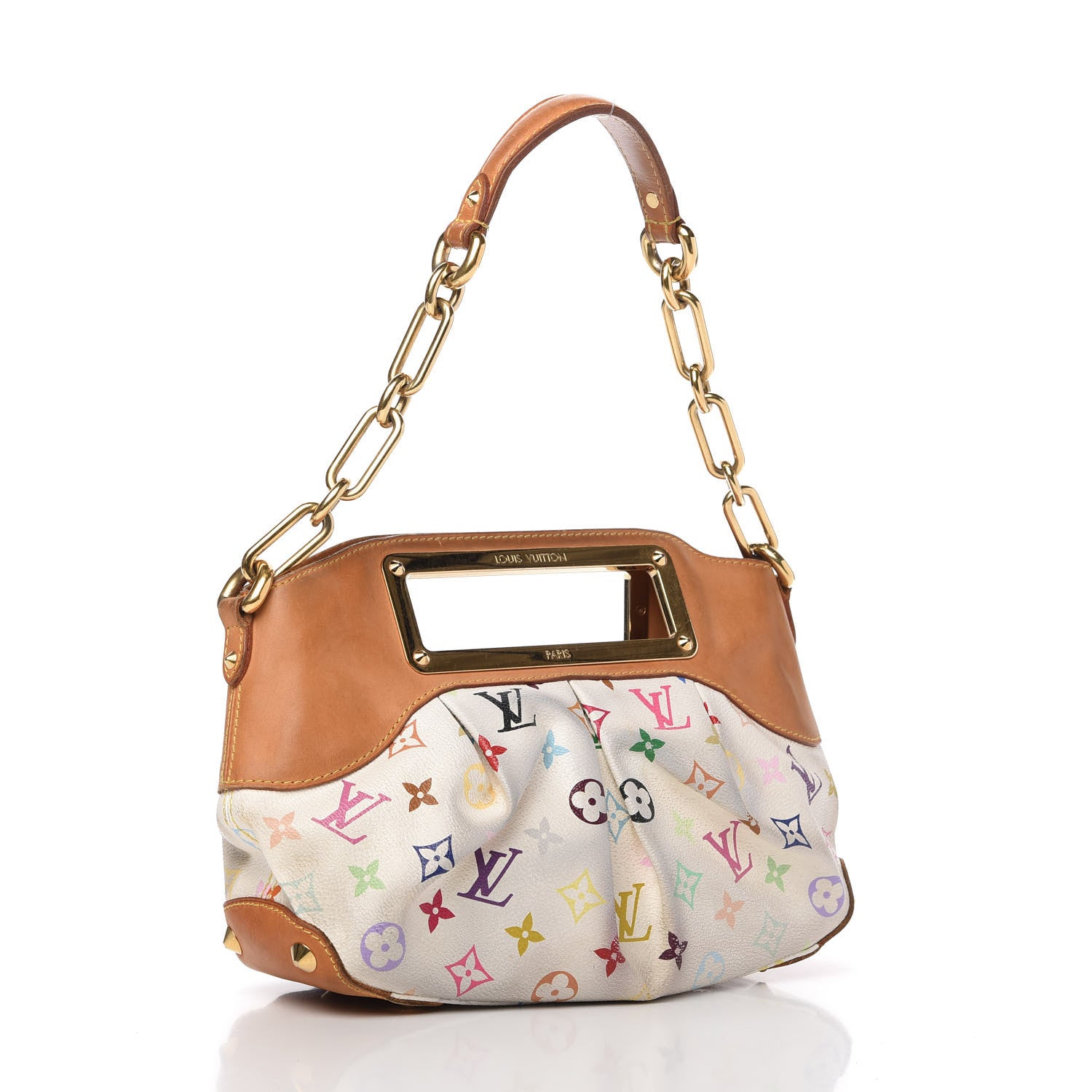 Louis Vuitton Monogram Multicolor Judy PM White 3 of 9