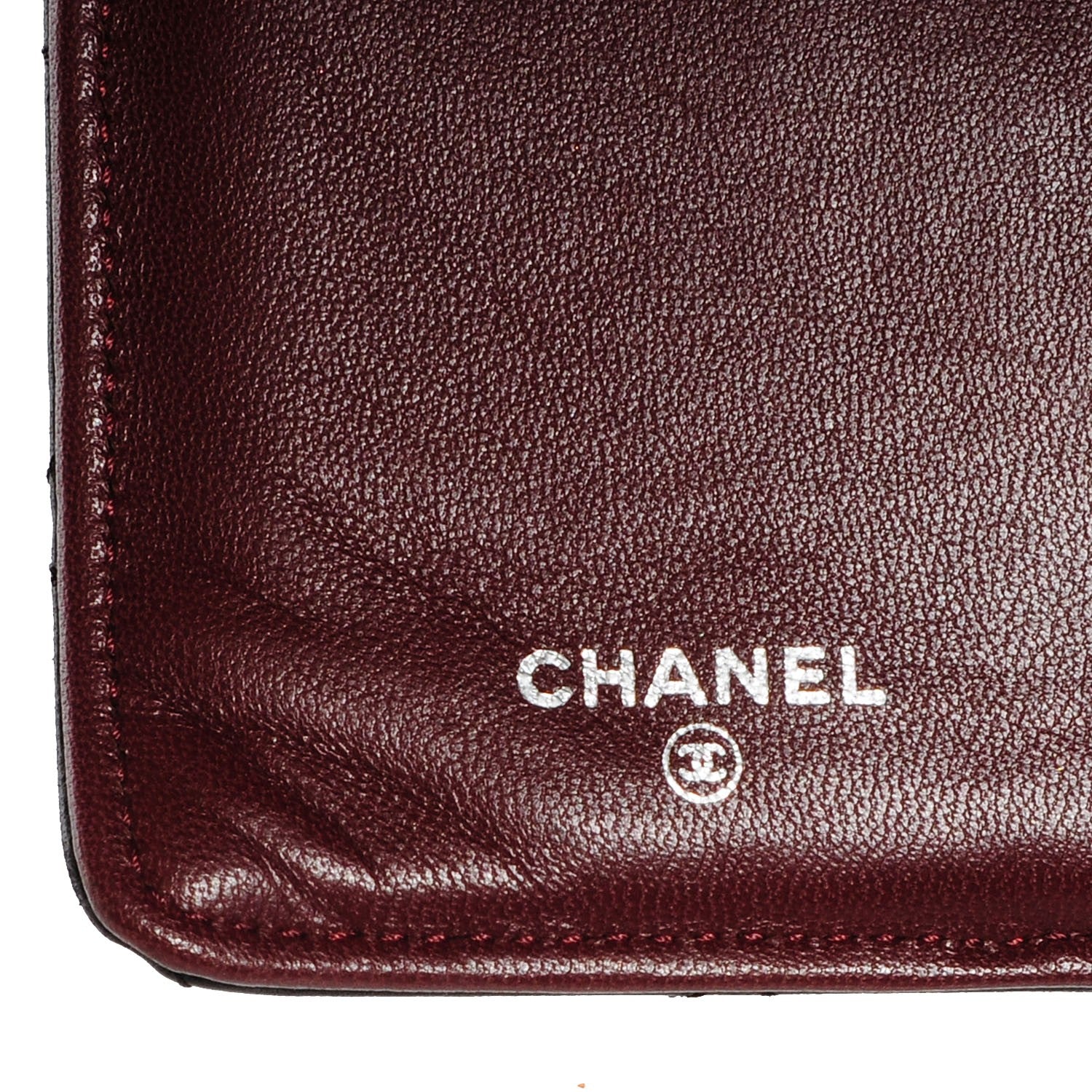 Chanel Lambskin Quilted Yen Wallet Black 6 of 8