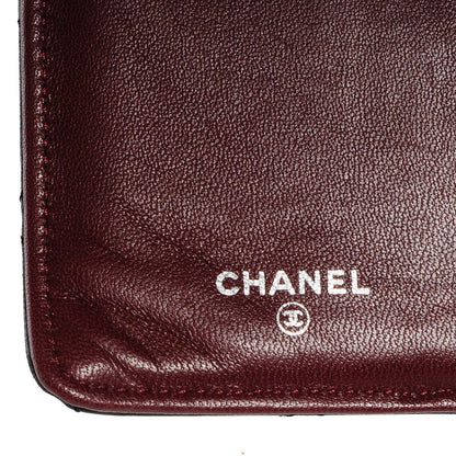 Chanel Lambskin Quilted Yen Wallet Black 6 of 8