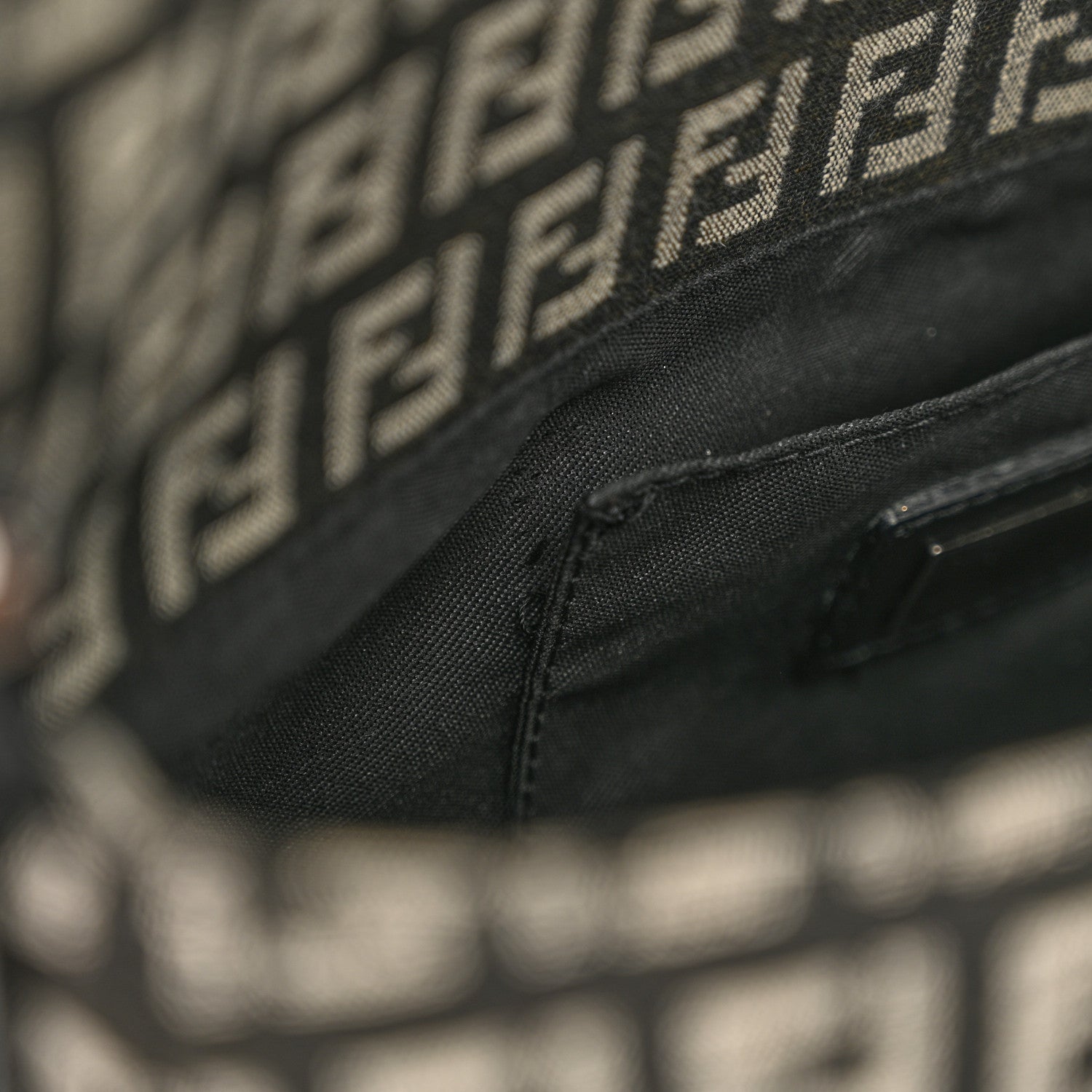 Fendi Zucchino Baguette Black 11 of 11