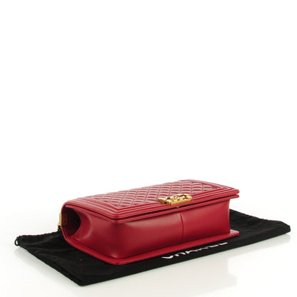 Chanel Lambskin Quilted New Medium Boy Flap Red 4 of 8