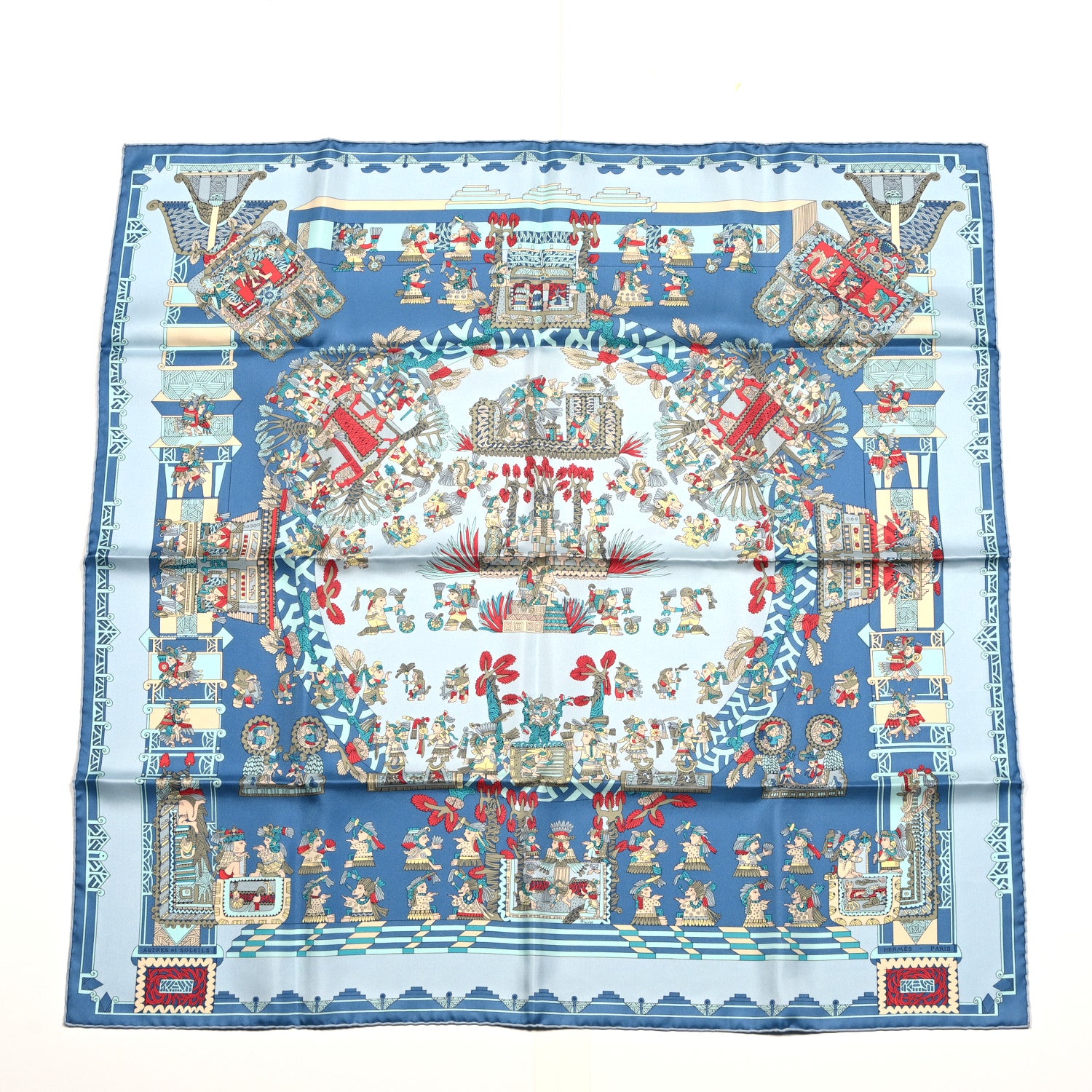 Hermes Silk Astres et Soleils Scarf 90 1 of 5