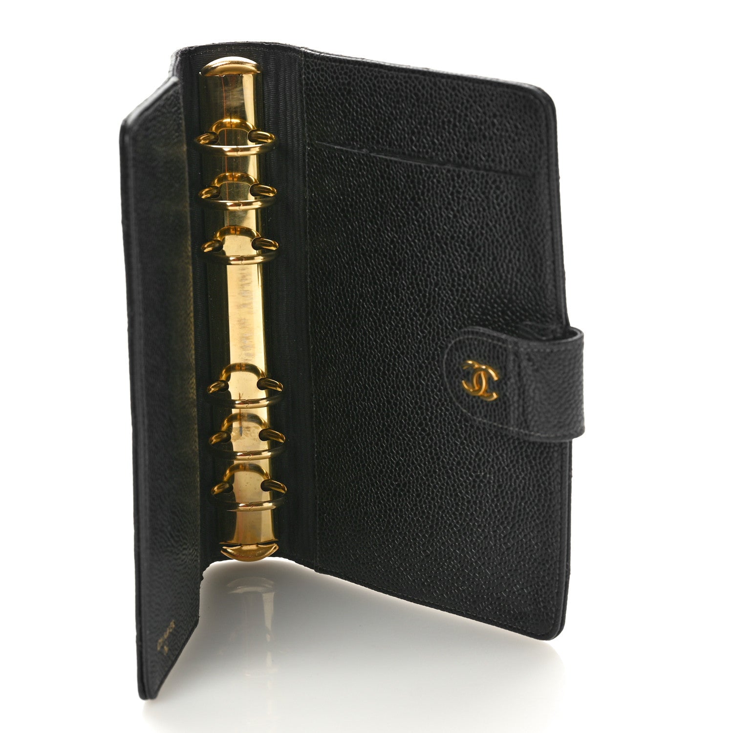 Chanel Caviar Diamond Embossed Agenda Cover Black 5 of 9