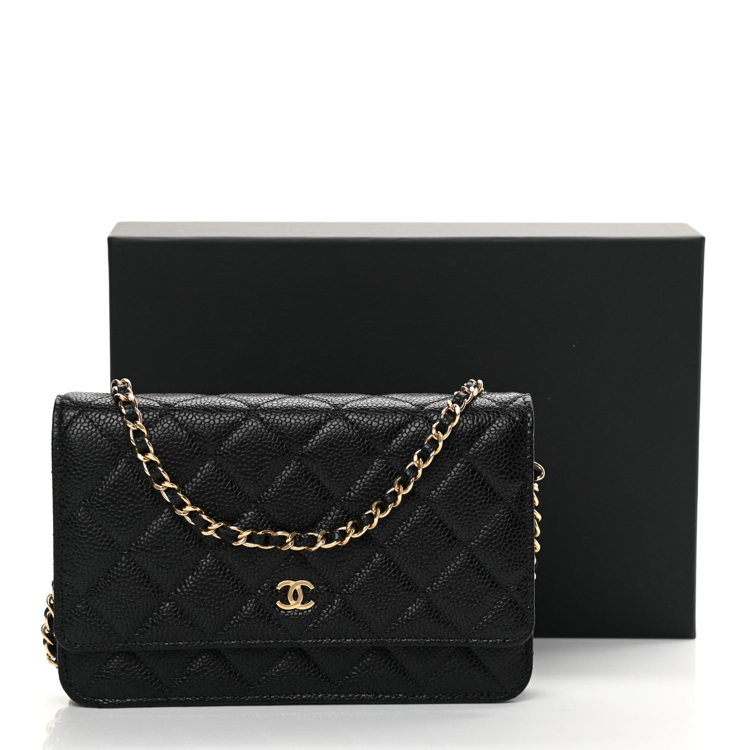 Chanel Caviar Quilted Wallet On Chain WOC Black 13 of 13
