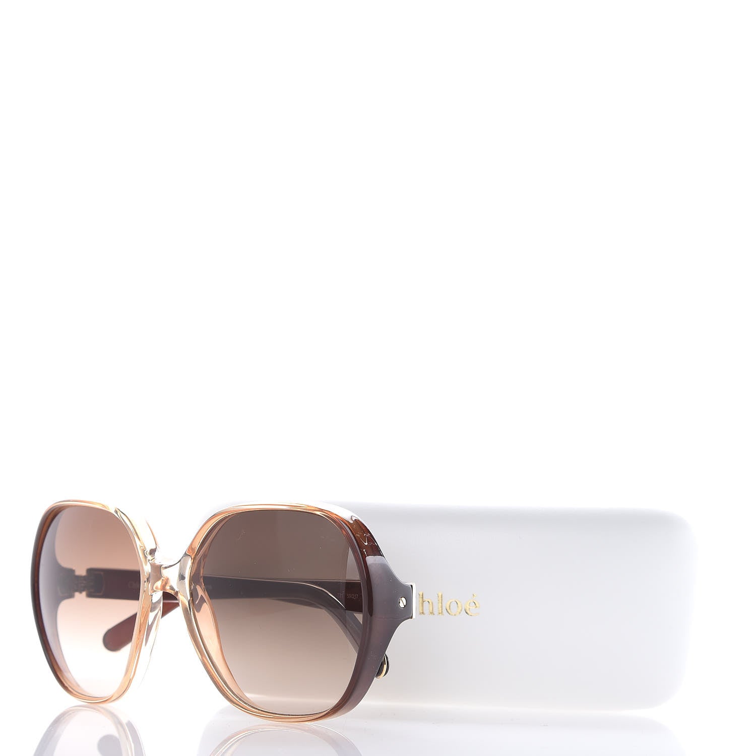 Chloe Misha Retro Round Sunglasses CE718S Brown 454072 – FASHIONPHILE