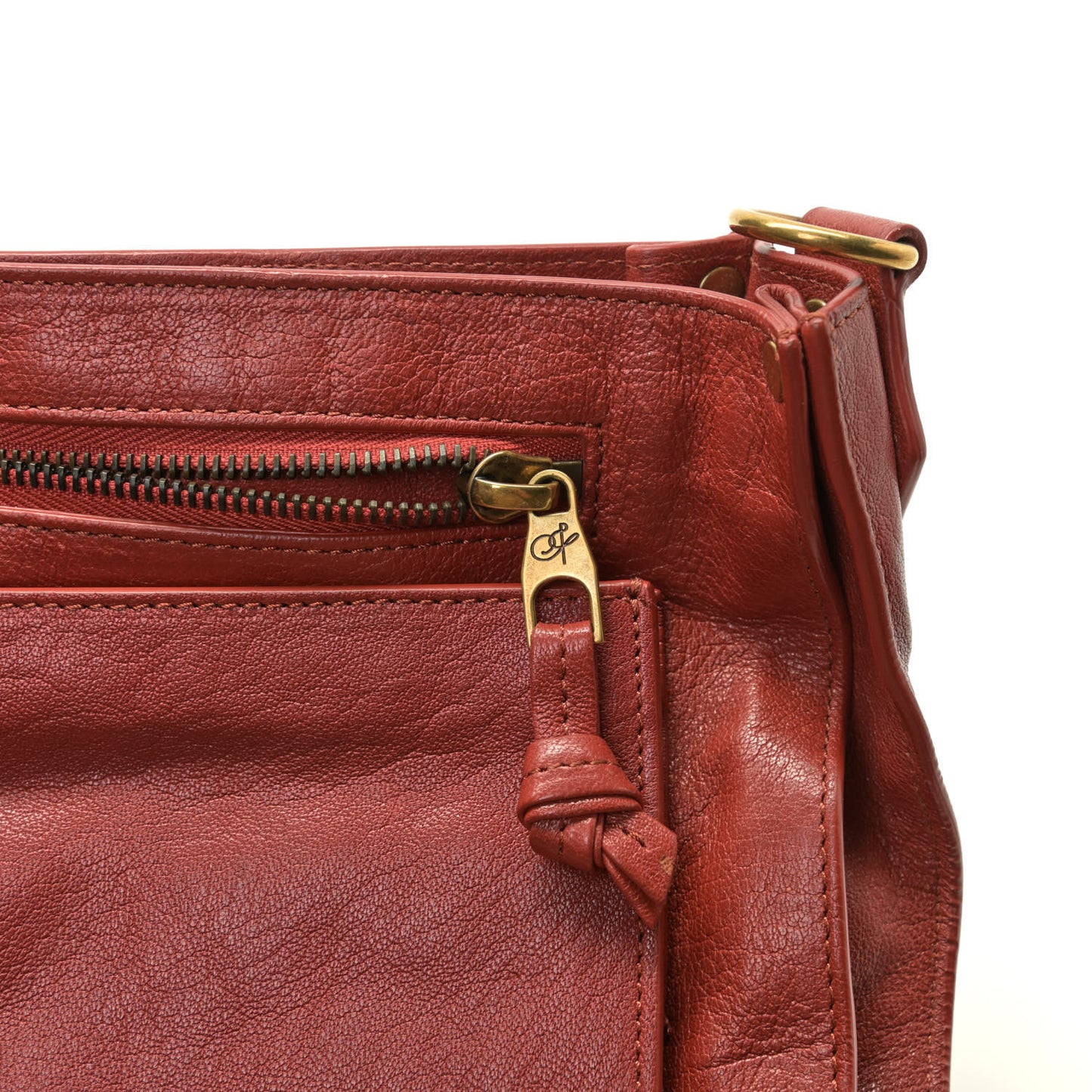 Lambskin Large PS1 Satchel Mandarin Red