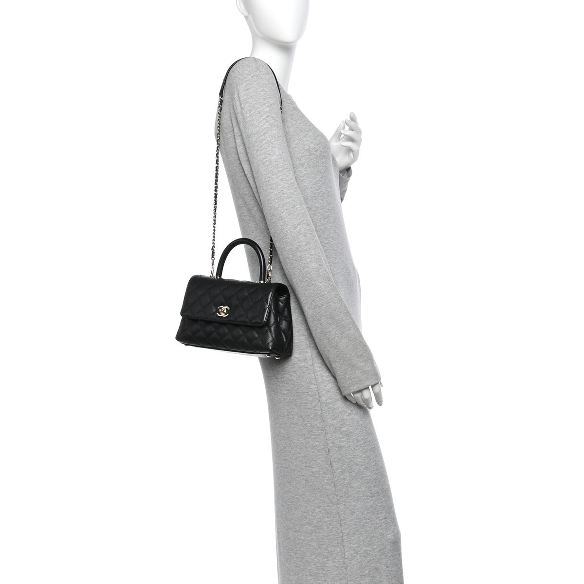 Chanel Caviar Quilted Mini Coco Handle Flap Black 2 of 11