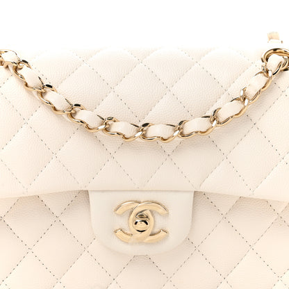 Chanel Caviar Quilted Small Double Flap White 8 of 10