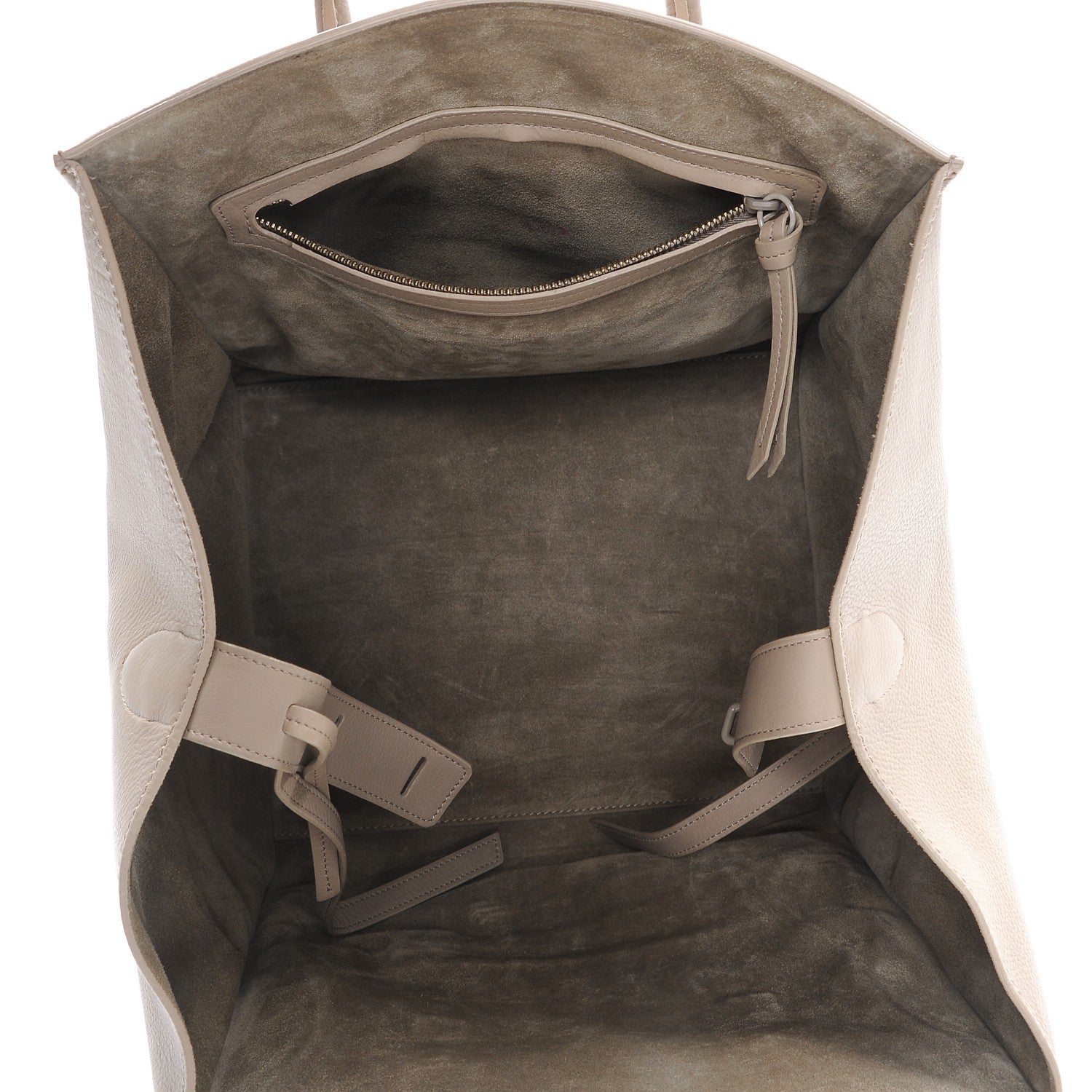 Celine Supple Calfskin Medium Phantom Luggage Light Khaki 5 of 8