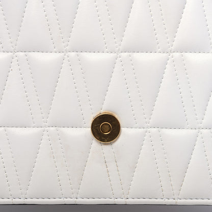 Versace Nappa Quilted Virtus Top Handle Shoulder Bag White 10 of 13