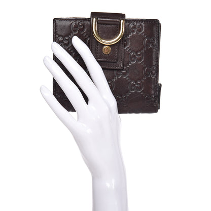 Gucci Guccissima D Ring Compact Wallet Brown 2 of 7
