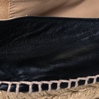 Chanel Lambskin CC Espadrilles 39 Black 7 of 7