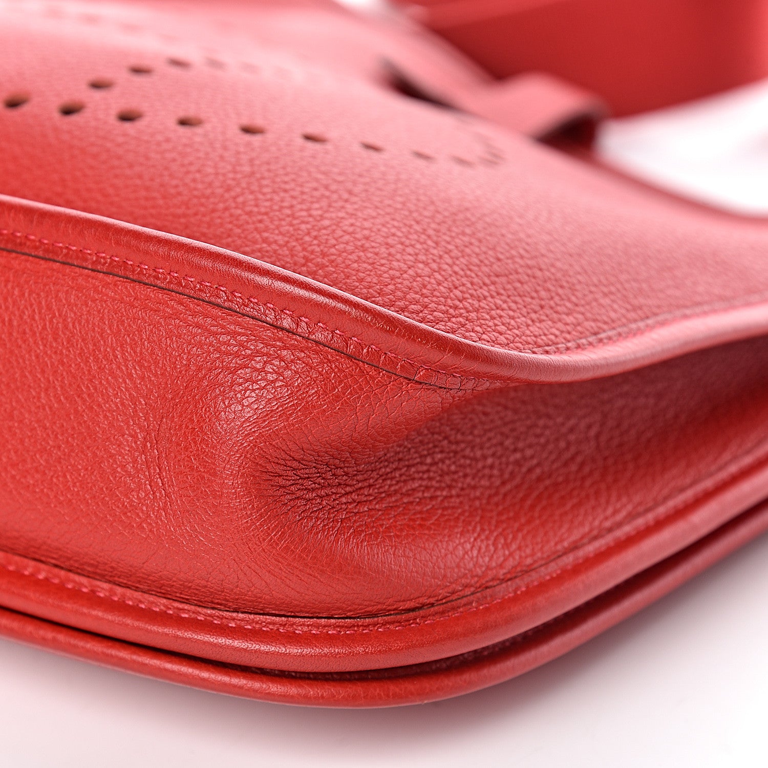 Hermes Taurillon Clemence Evelyne II PM Rouge Vif 10 of 14