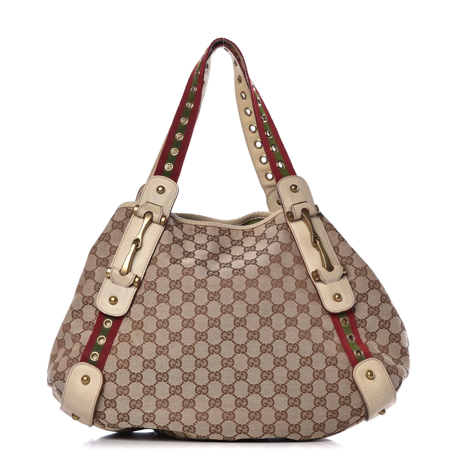 Gucci Monogram Grommet Pelham Ivory 1 of 10