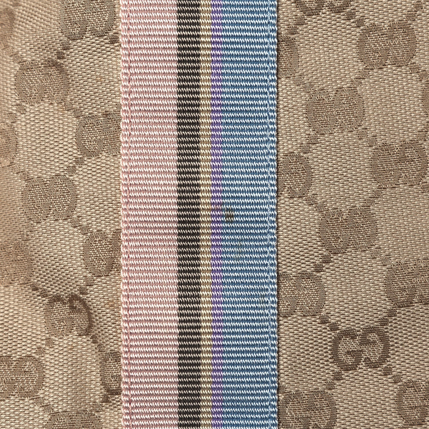 Gucci GG Monogram Medium Web Handle Vertical Tote Pink Blue 15 of 15