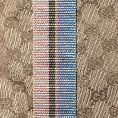 Gucci GG Monogram Medium Web Handle Vertical Tote Pink Blue 15 of 15