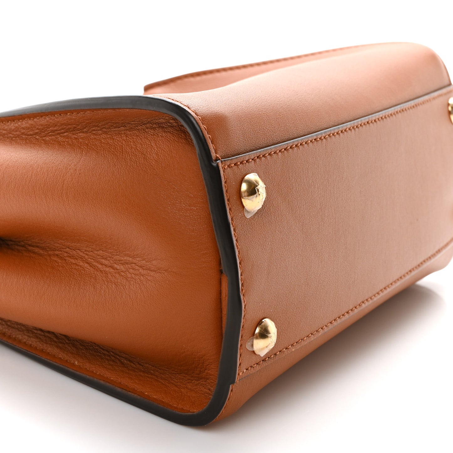 Vitello Seta Canvas FF Embroidered Mini Peekaboo Iconic Satchel Brandy Amazzonia