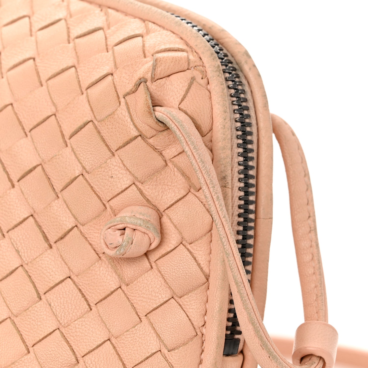 Bottega Veneta Nappa Intrecciato Nodini Crossbody Messenger Nude 13 of 15