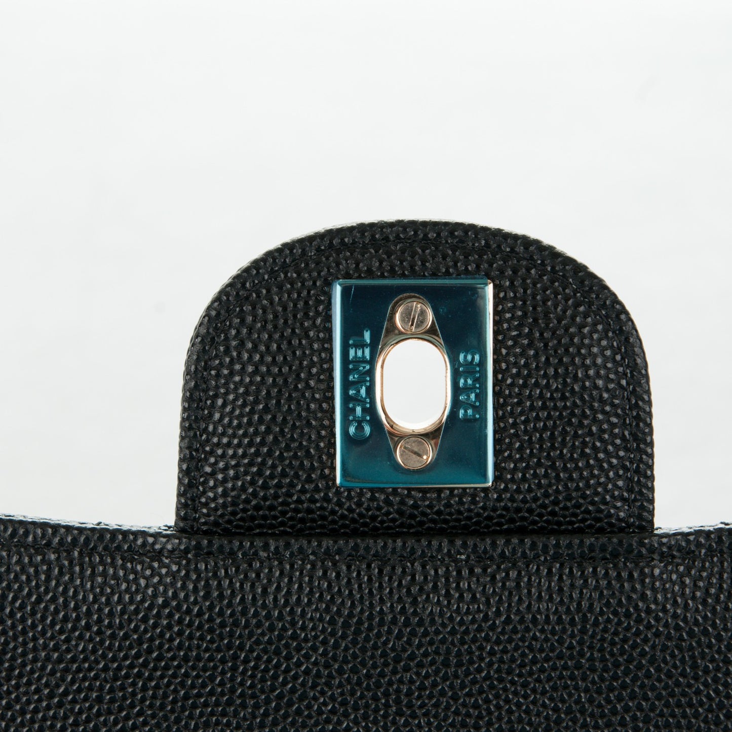 Caviar Quilted Mini Square Flap Black