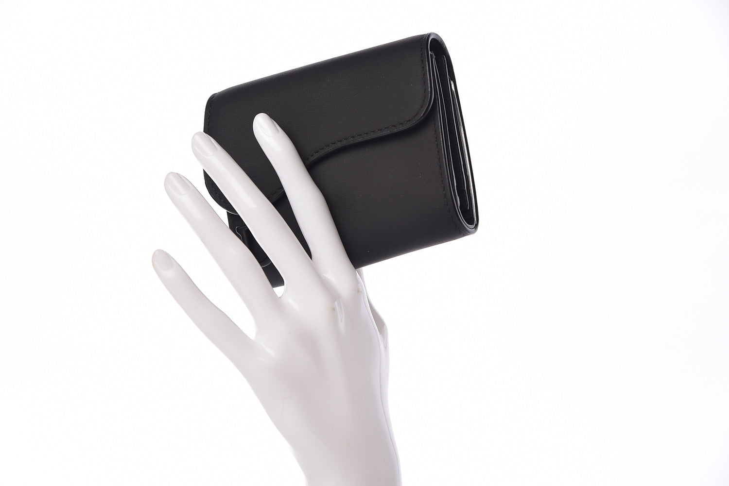 Christian Dior Ultra Matte Calfskin Saddle Card Holder Black 2 of 8
