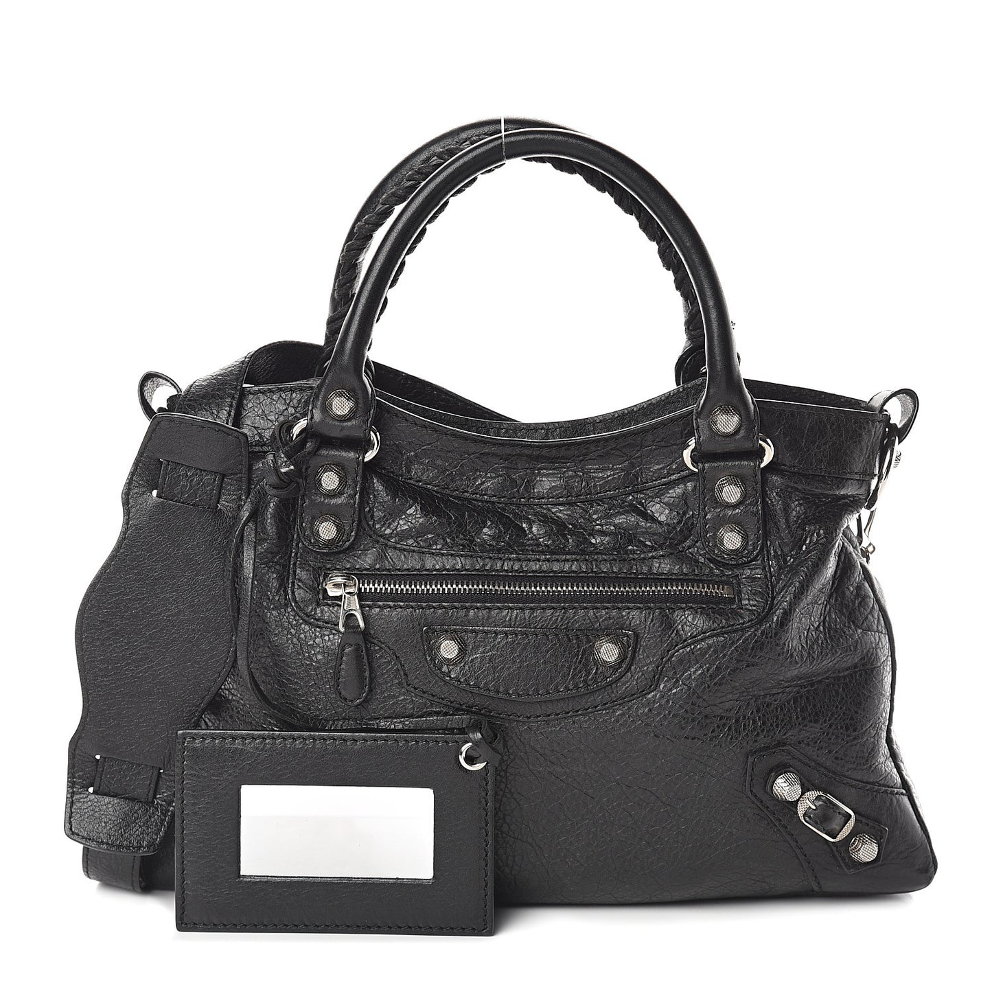 Agneau Giant 12 Silver Hardware Town Black