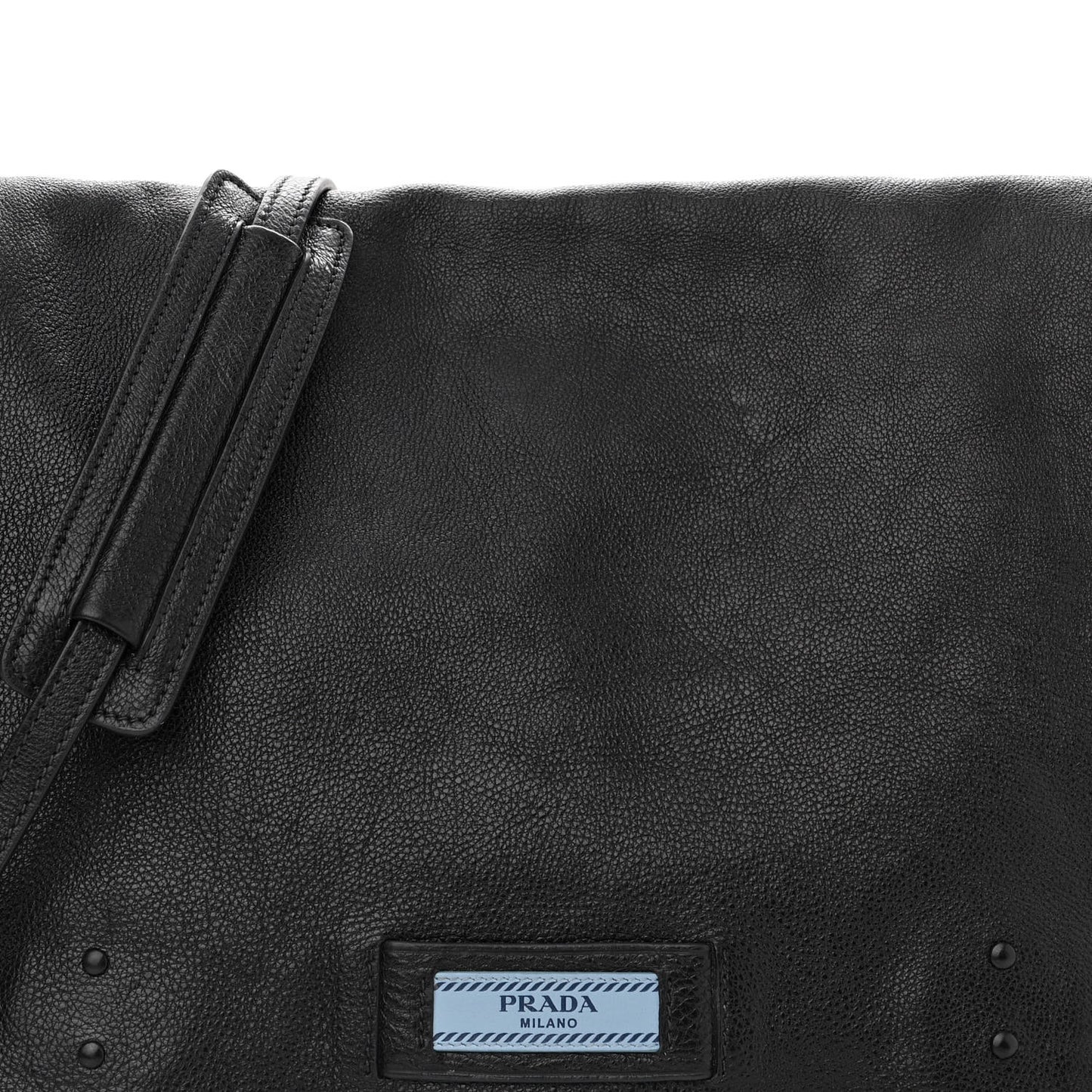 Glace Calf Etiquette Flap Black Astrale
