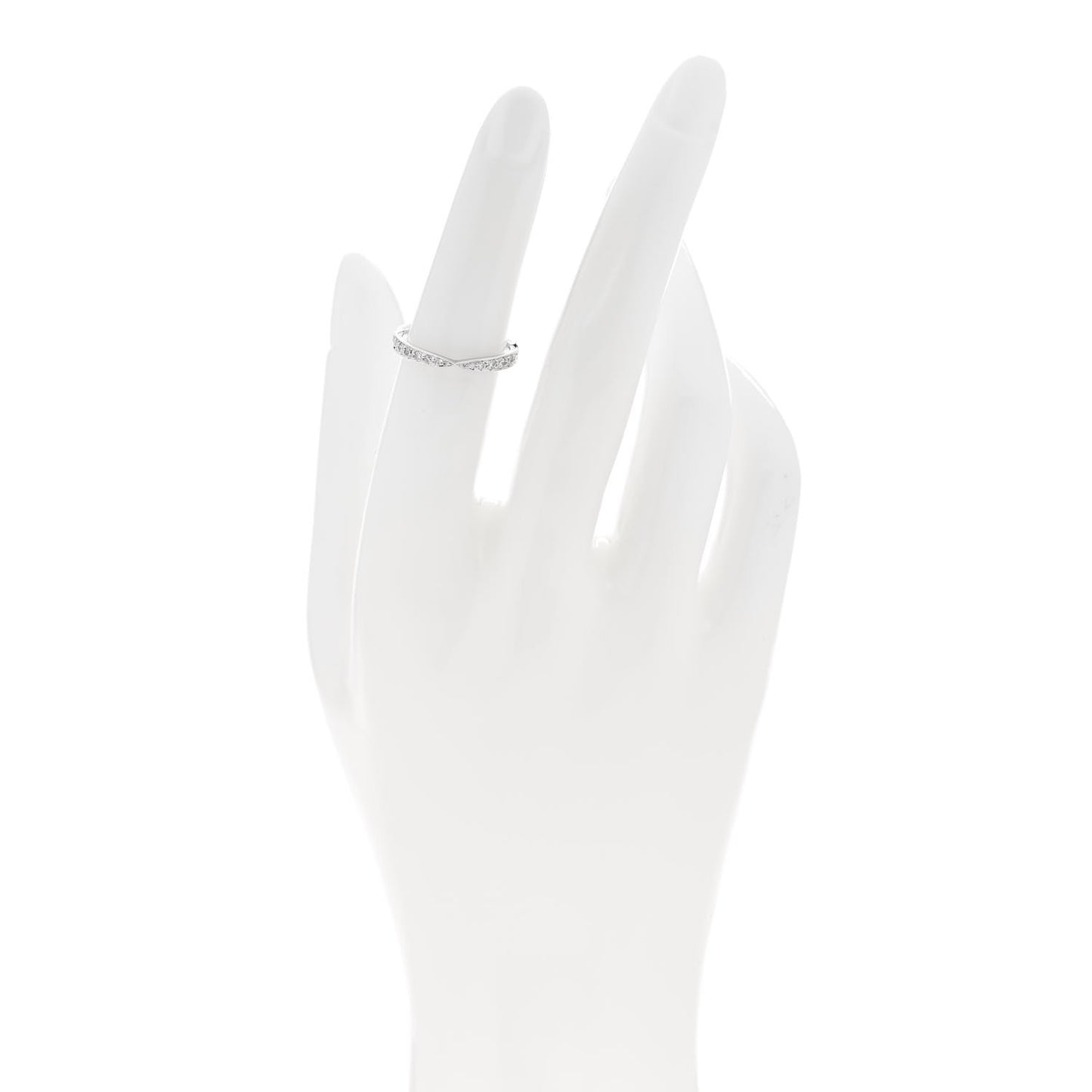 Platinum Diamond Harmony Bead-set Band Ring 48 4.5