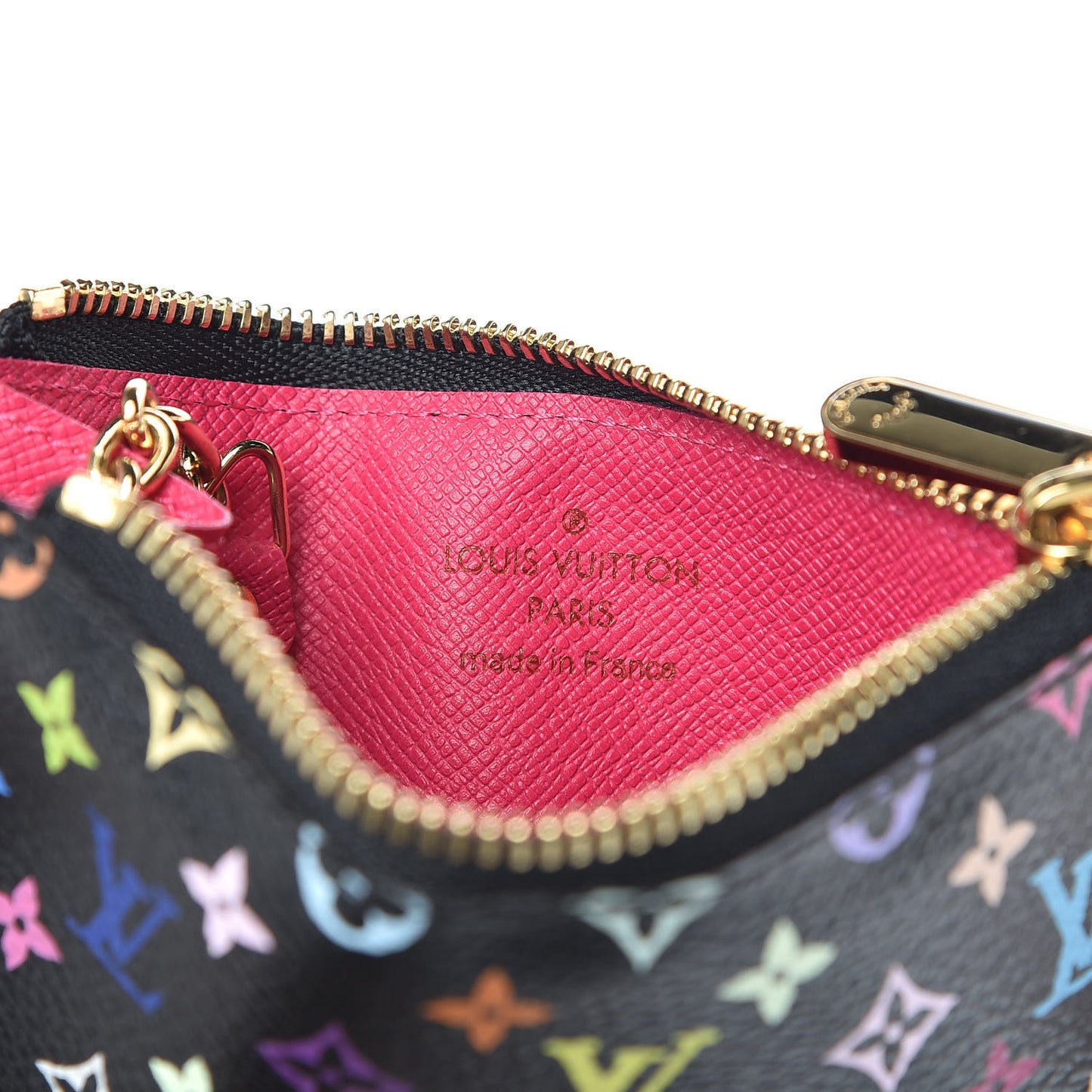 Monogram Multicolor Key Pouch Black Grenade