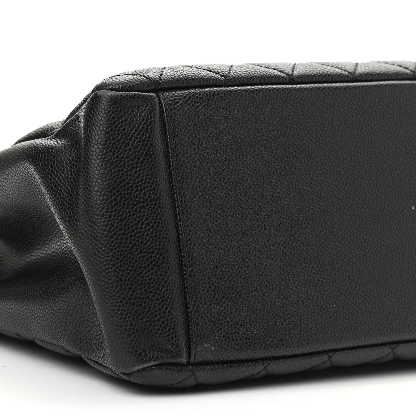 Caviar Quilted Grand Shopping Tote GST Black
