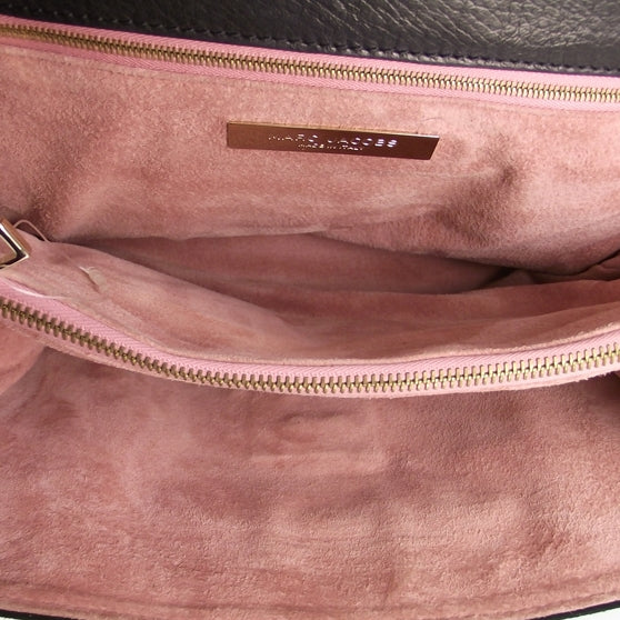 Marc Jacobs Soft Calf Suede Top Handle Satchel Black 6 of 8