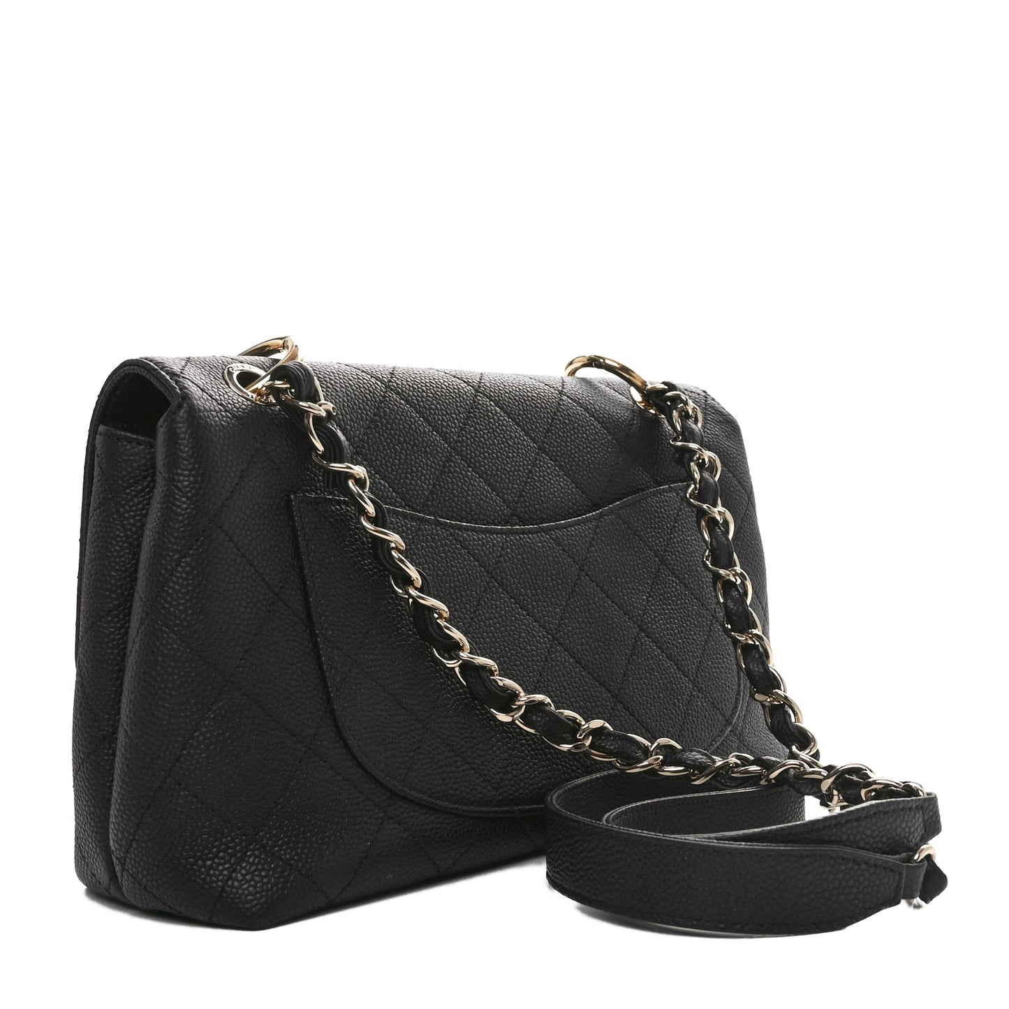 Caviar Quilted City Walk Flap Black