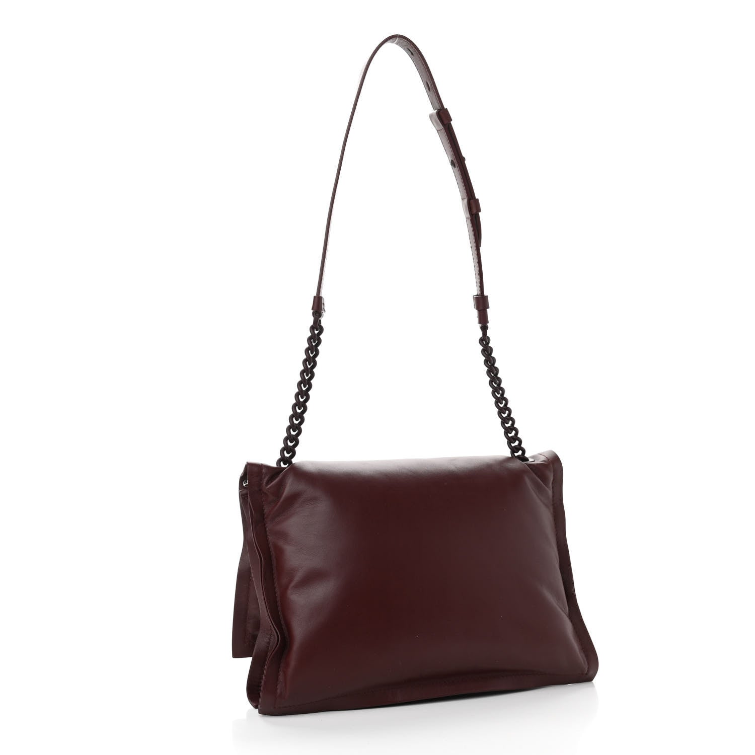 Salvatore Ferragamo Calfskin Small Viva Bow Shoulder Bag Burgundy 3 of 10