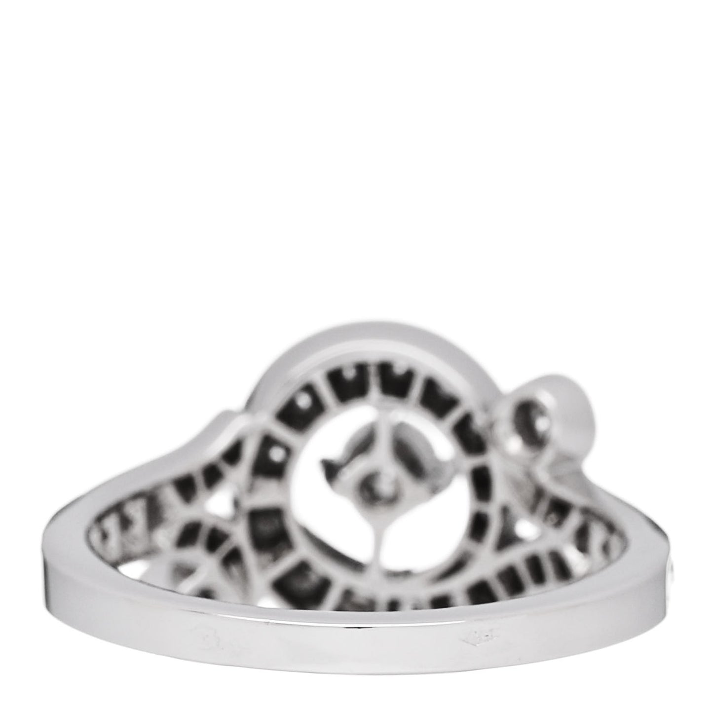 18K White Gold Diamond Nid du Paradis Ring 50 5.25
