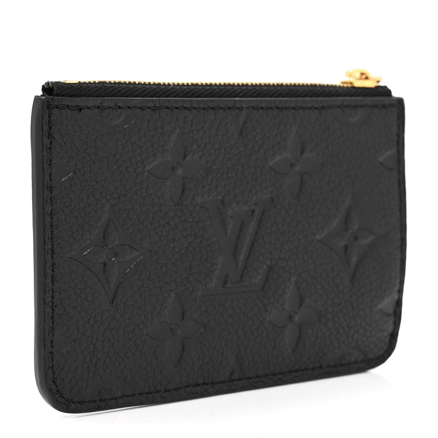 Louis Vuitton Empreinte Monogram Zipped Romy Card Holder Black 3 of 9