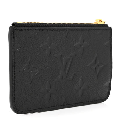 Louis Vuitton Empreinte Monogram Zipped Romy Card Holder Black 3 of 9