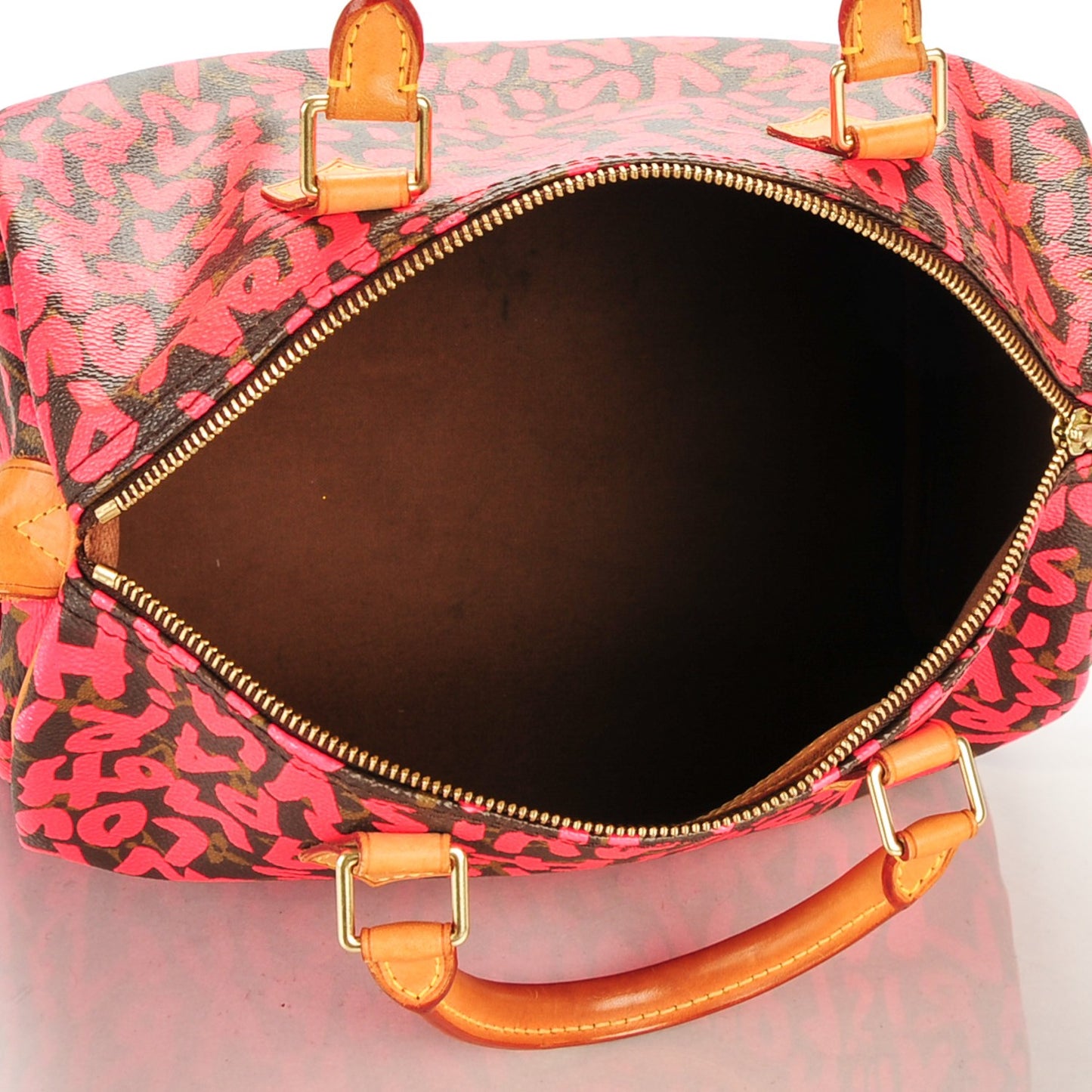Monogram Graffiti Speedy 30 Fuchsia
