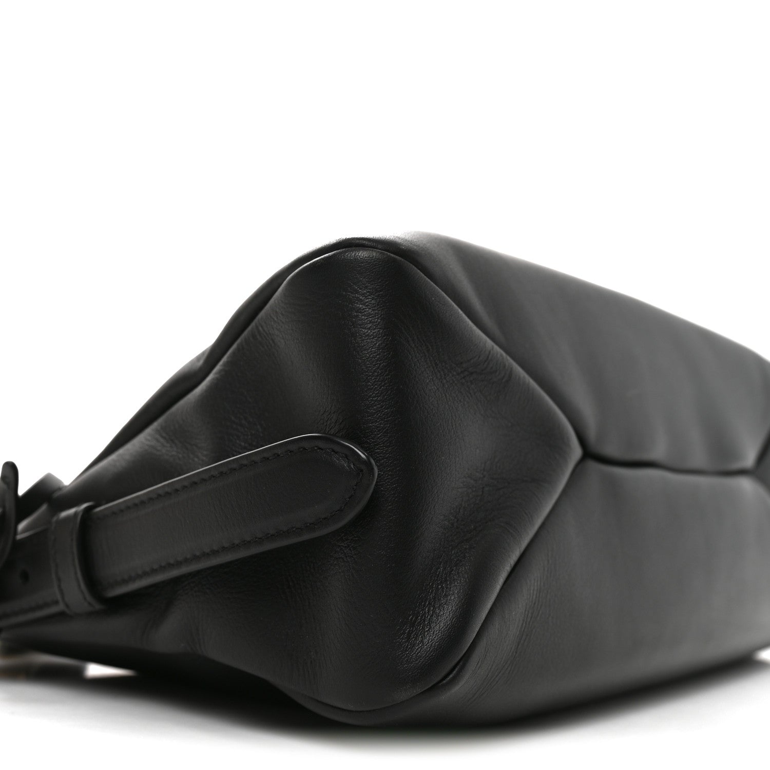 Prada Soft Calfskin Medium Aimee Shoulder Bag Black 8 of 9