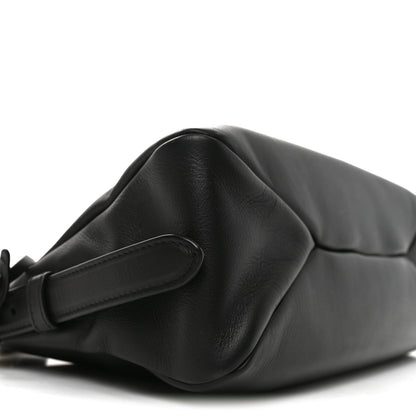Prada Soft Calfskin Medium Aimee Shoulder Bag Black 8 of 9