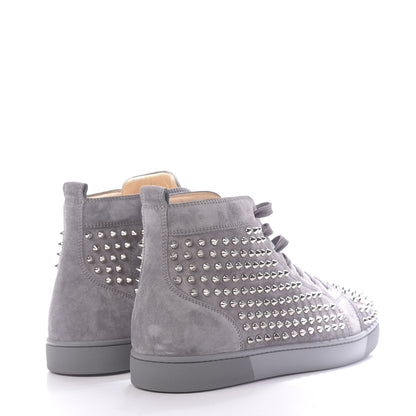 Christian Louboutin Veau Velours Mens Louis Spikes Flat Sneakers 46 Squale 4 of 9