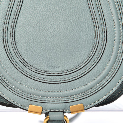 Chloe Calfskin Mini Marcie Round Crossbody Bag Faded Blue 12 of 12