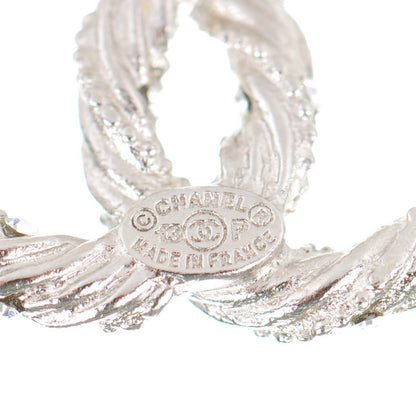 Chanel Crystal CC Twisted Earrings Silver 4 of 5