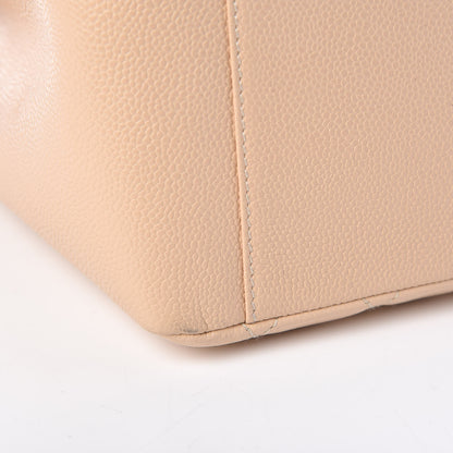 Chanel Caviar Quilted Grand Shopping Tote GST Beige Clair 9 of 11