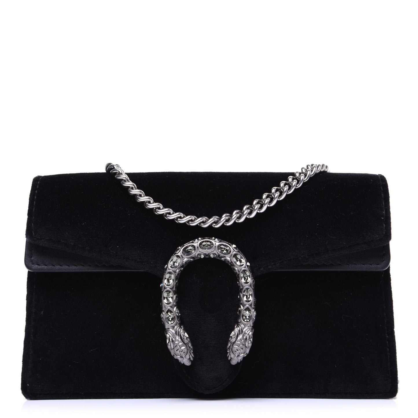 Velvet Super Mini Dionysus Shoulder Bag Black